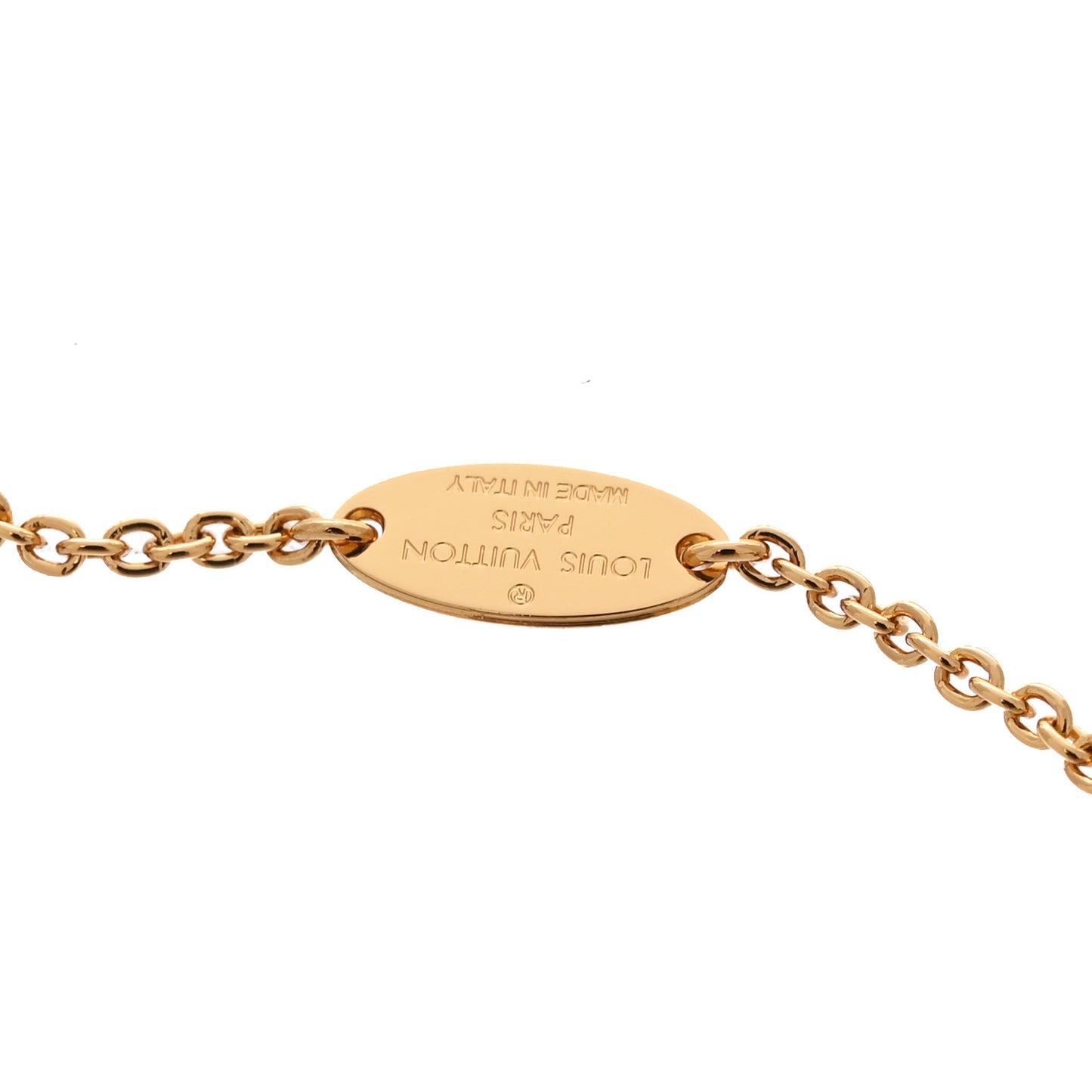 Metal Crystal LV Iconic Bracelet Gold