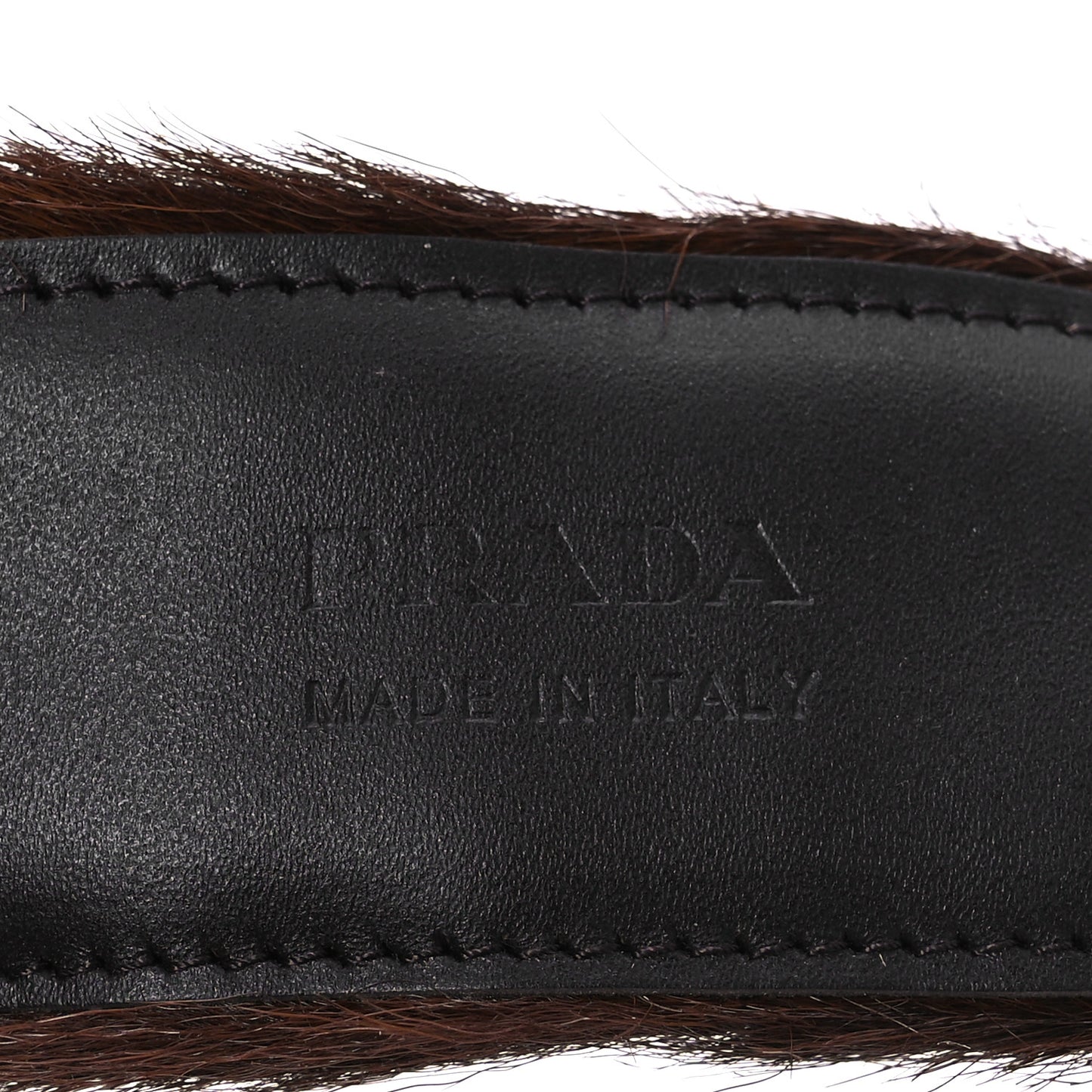 Cavallino Calf Hair Belt 90 36 Cacao