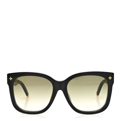 Louis Vuitton Acetate My Monogram Cat Eye Sunglasses Z1729E Black 2 of 8