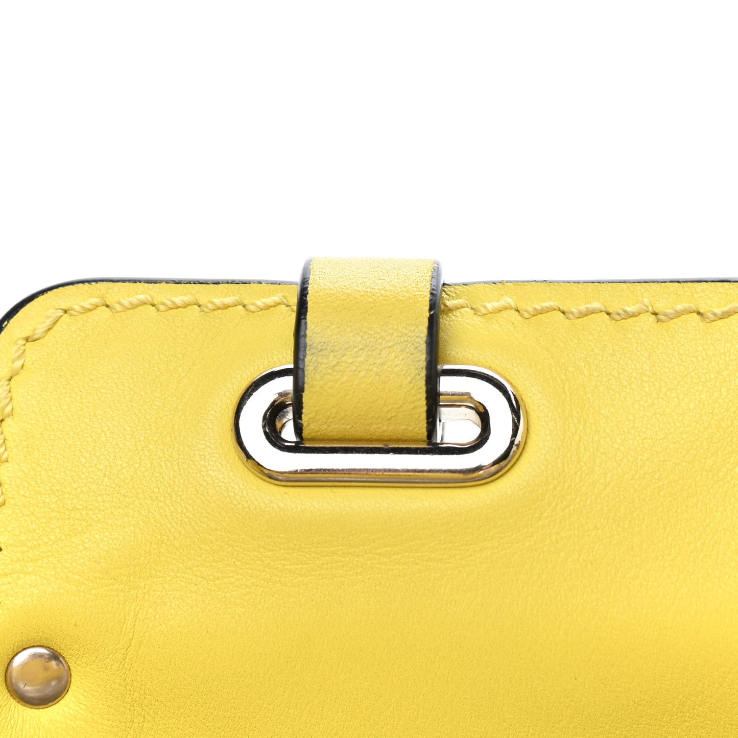 Vitello Mini Rockstud Tote Water Yellow