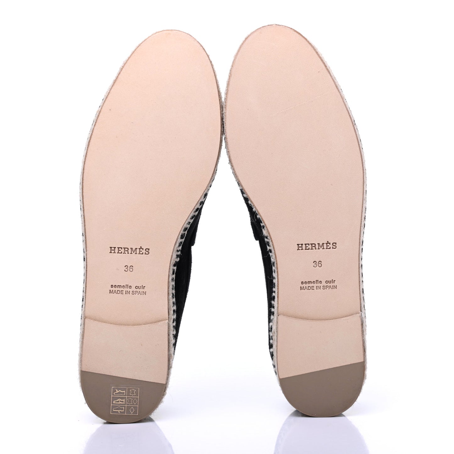 Suede Calfskin Womens Trip Espadrilles 36 Black