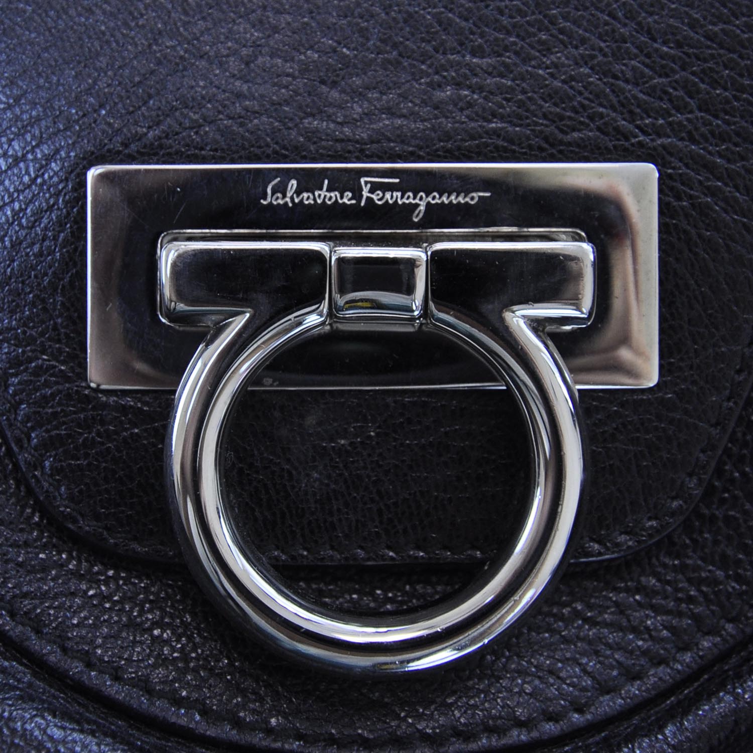 FASHIONPHILE SALVATOREFERRAGAMOLeatherMarisaBlack 9 of 10