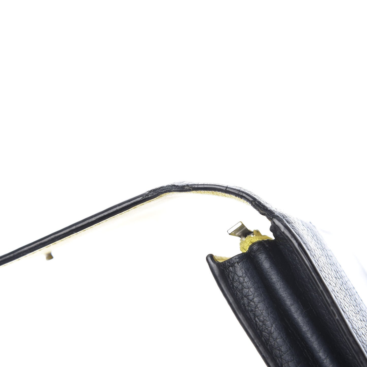 Drummed Calfskin Large Multifunction Flap Wallet Black