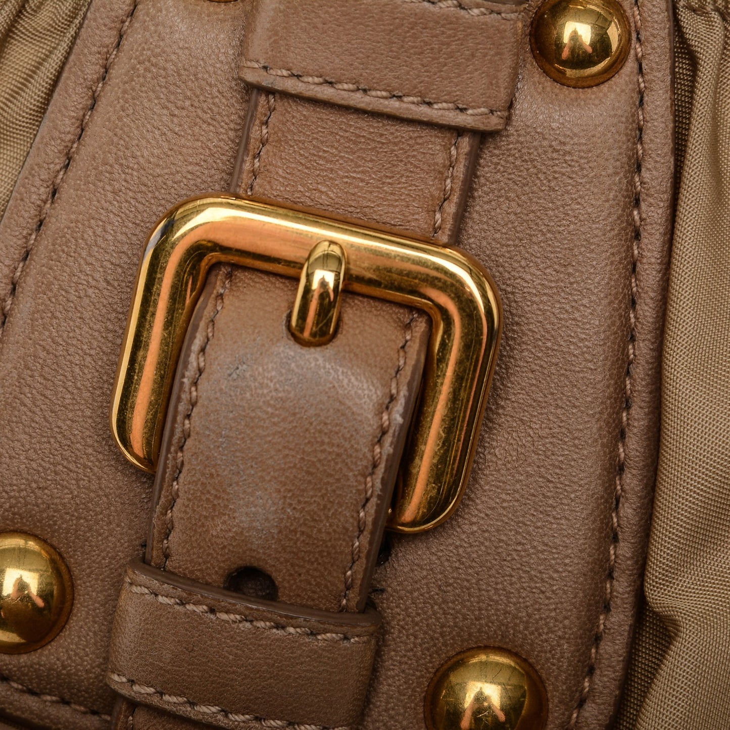 Tessuto Nylon Gaufre Tote Cammello