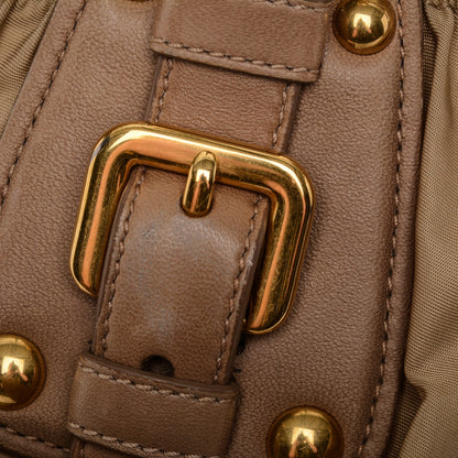 Prada Tessuto Nylon Gaufre Tote Cammello 8 of 11