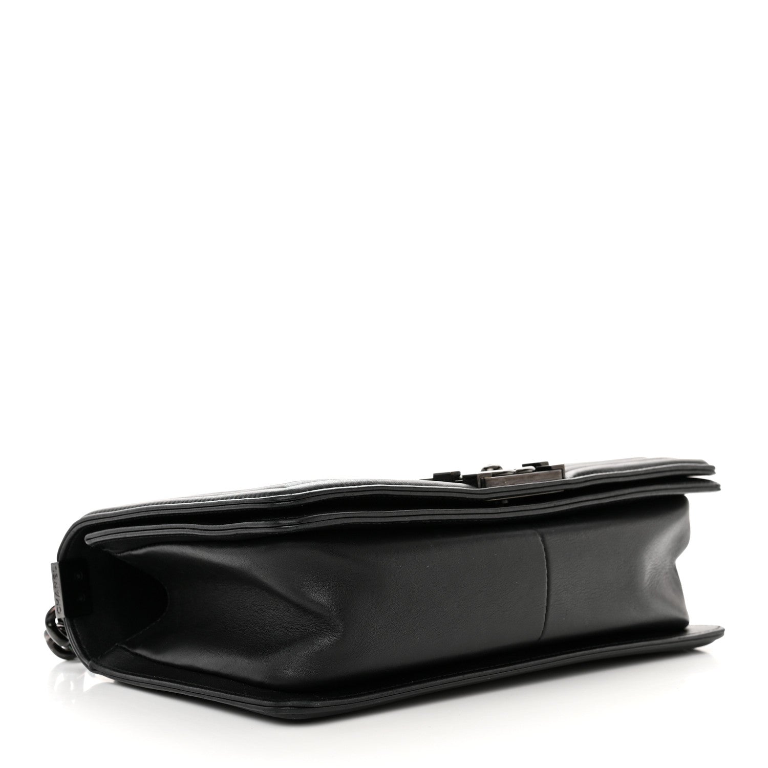 Chanel Calfskin Quilted Medium Boy Flap So Black 4 of 14