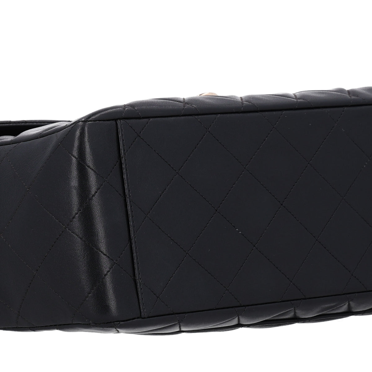 Chanel Lambskin Quilted XL Jumbo Single Flap Black 10 of 12