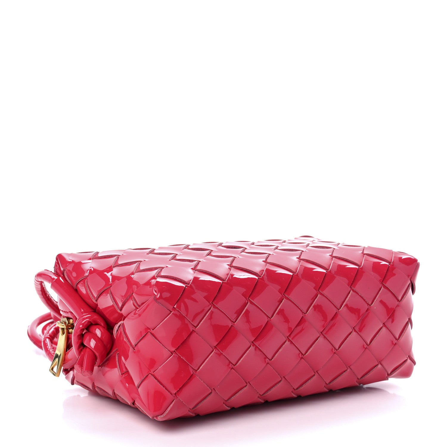 Bottega Veneta Patent Nappa Intrecciato Mini Loop Camera Bag Candy Stripe 4 of 10