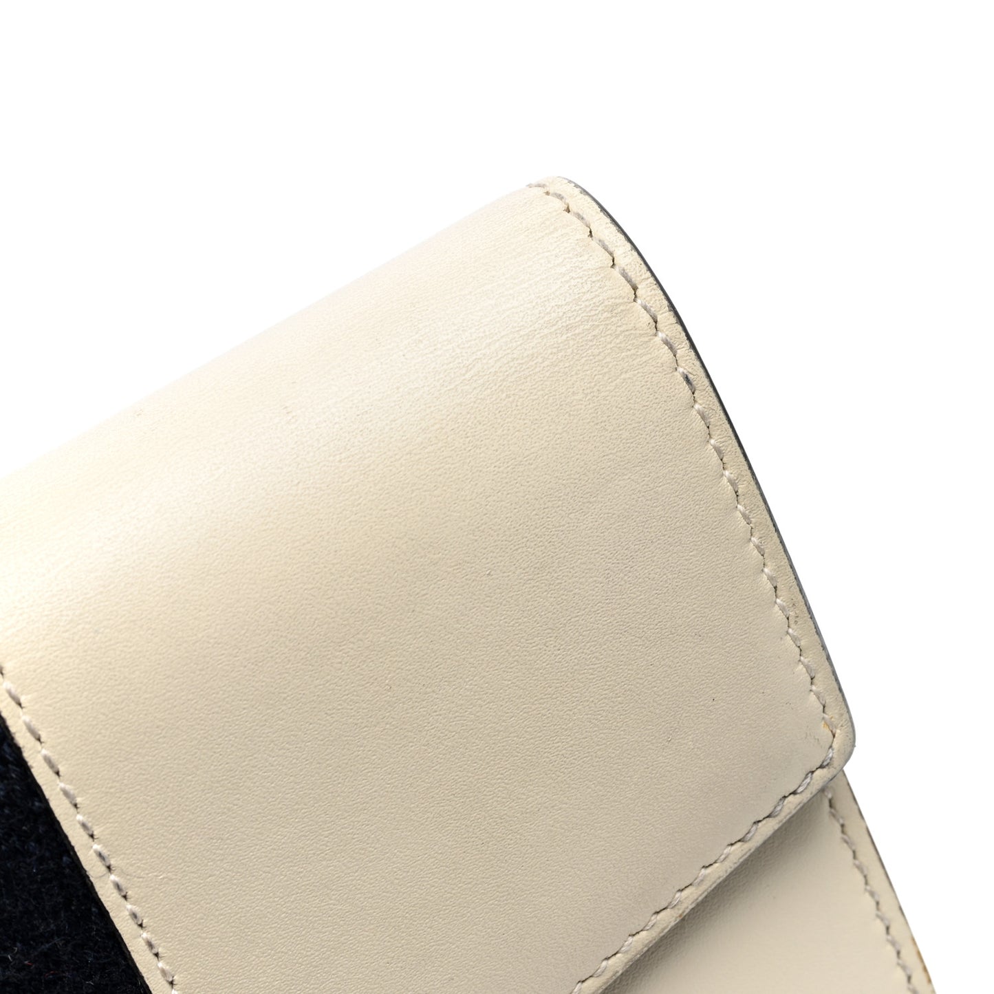 Calfskin Sylvie Continental Wallet White