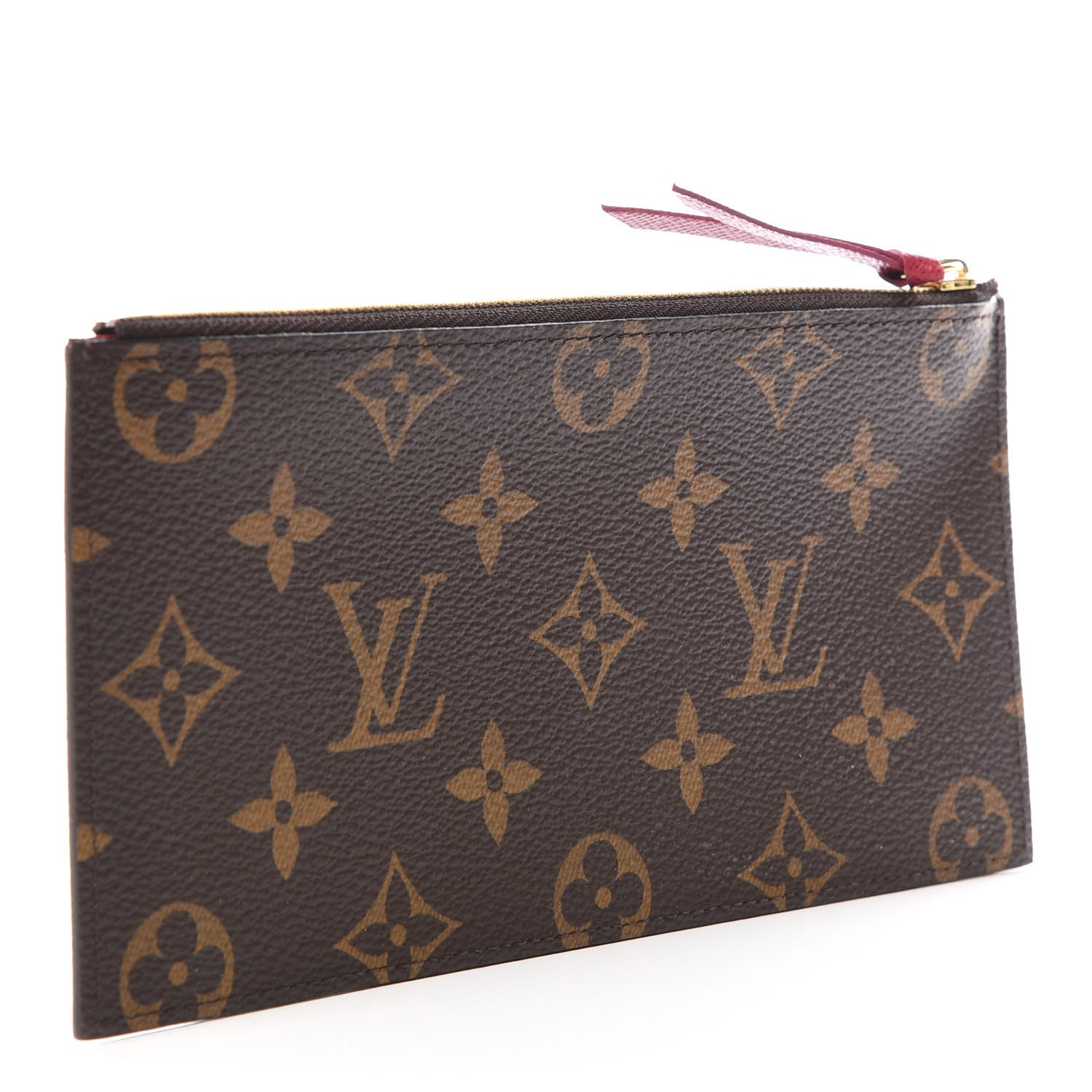 Louis Vuitton Monogram Felicie Chain Wallet Zippered Insert Fuchsia 2 of 8