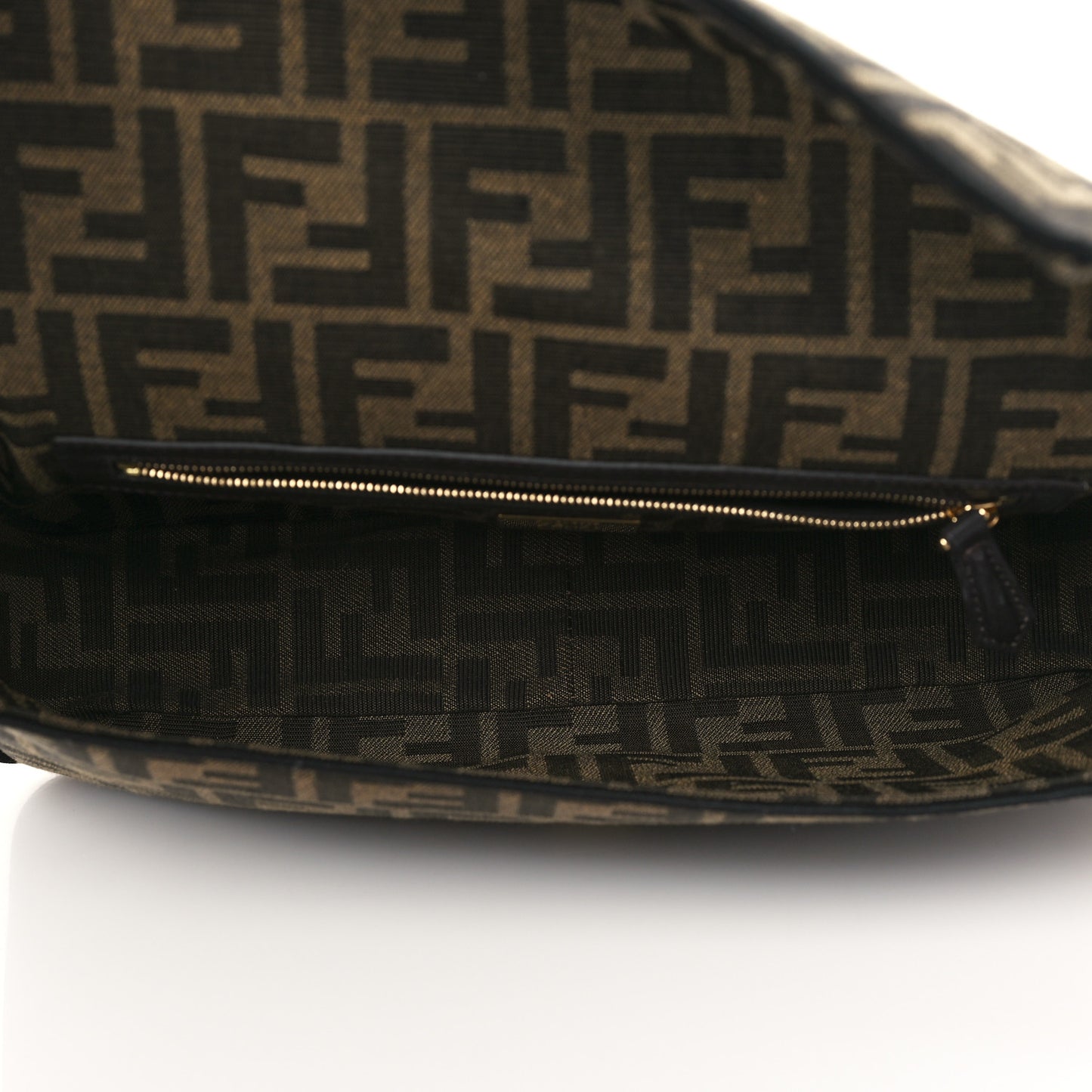 Fabric Jacquard FF 1974 Medium Baguette Tobacco Moro Black