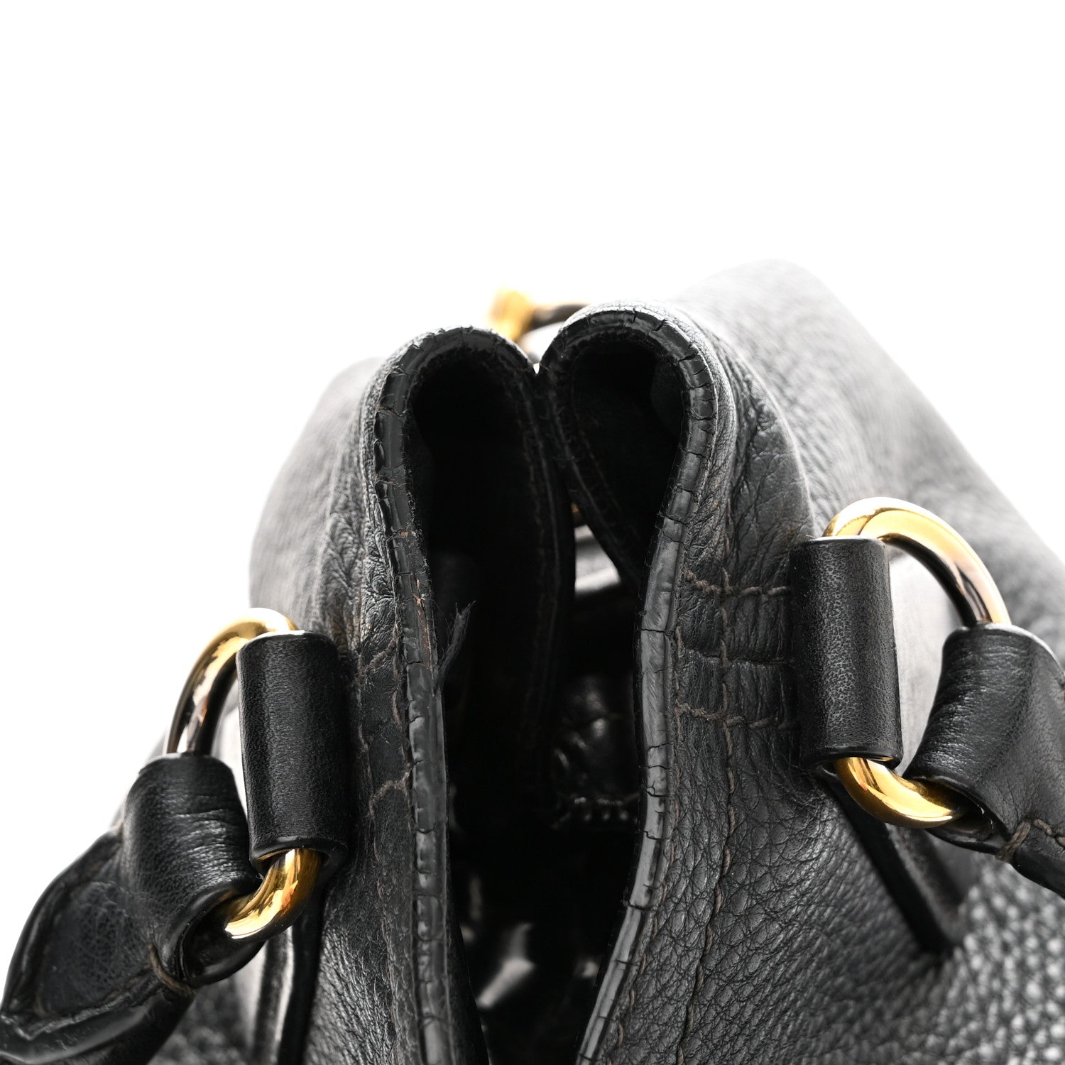 Prada Vitello Daino Tote Black 16 of 17