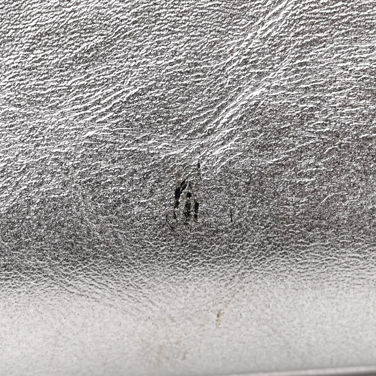 Metallic Aged Calfskin Quilted Medium Gabrielle Hobo Silver