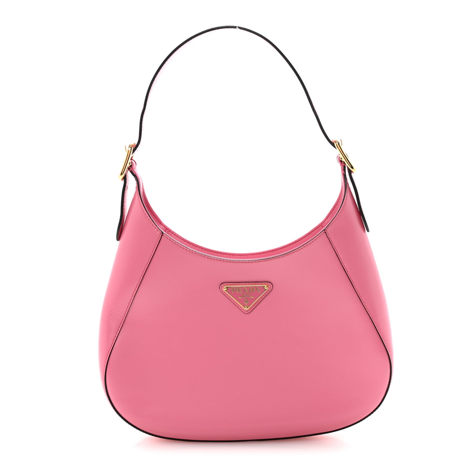 Prada Spazzolato Cleo Shoulder Bag Pink 1 of 9
