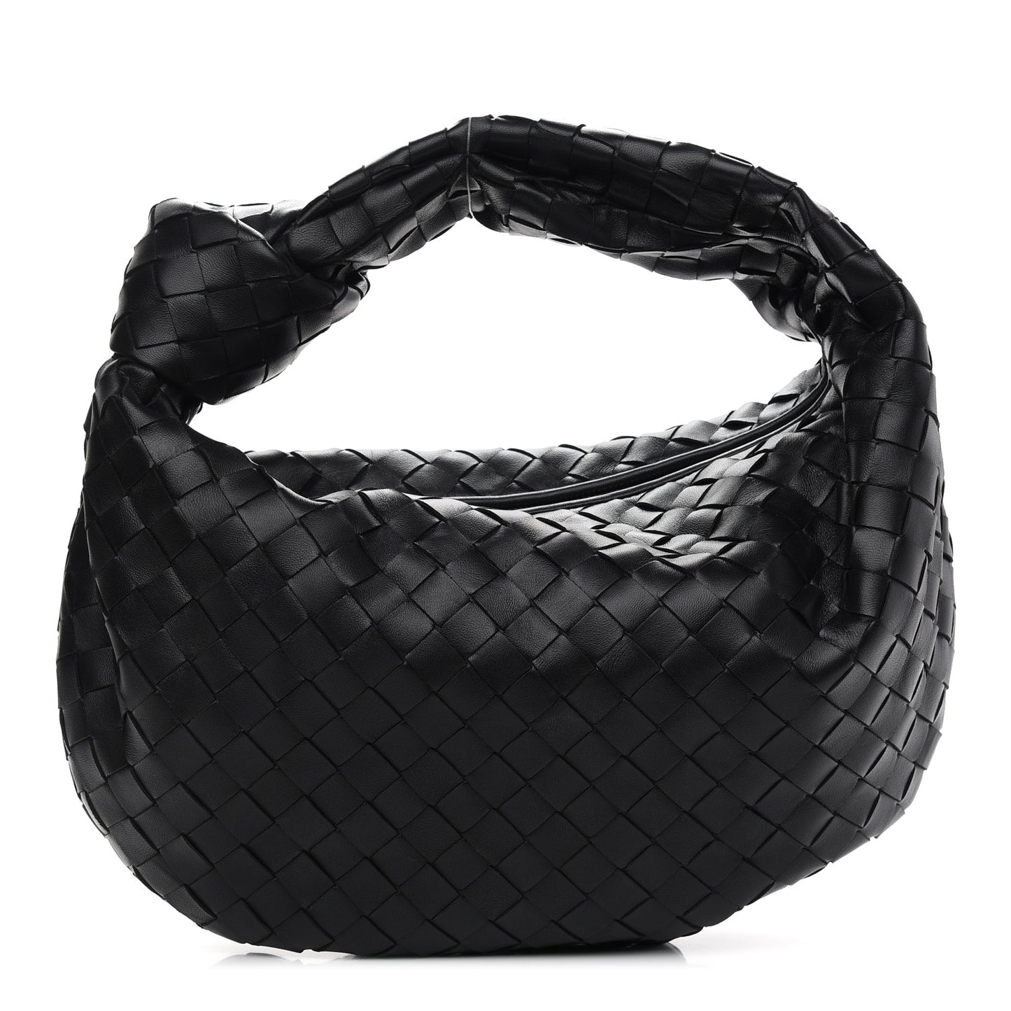 Nappa Intrecciato Teen Jodie Hobo Black