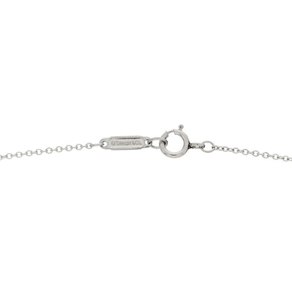 Tiffany Platinum Diamond Enchant Heart Pendant Necklace 4 of 6