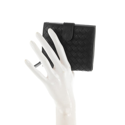 Bottega Veneta Nappa Intrecciato French Flap Wallet Nero Black 2 of 8