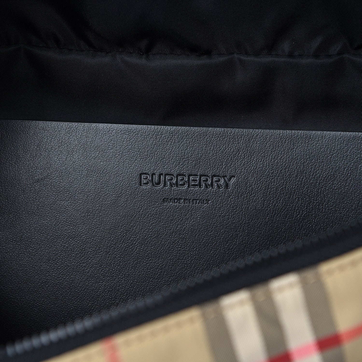 Burberry Nylon Vintage Check Sonny Bum Bag Archive Beige Black 5 of 12