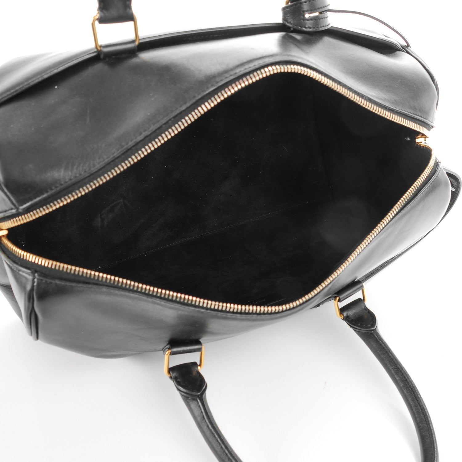 Saint Laurent Smooth Calfskin Classic Duffle 6 Bag Black 5 of 9
