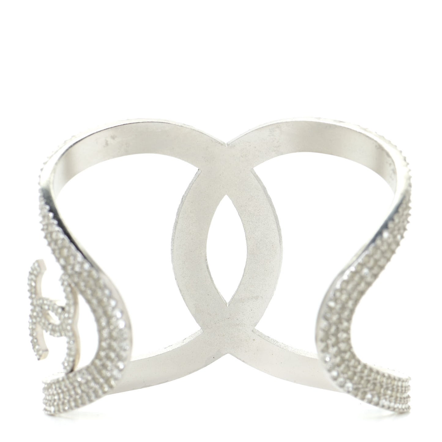 Crystal CC Cuff Silver