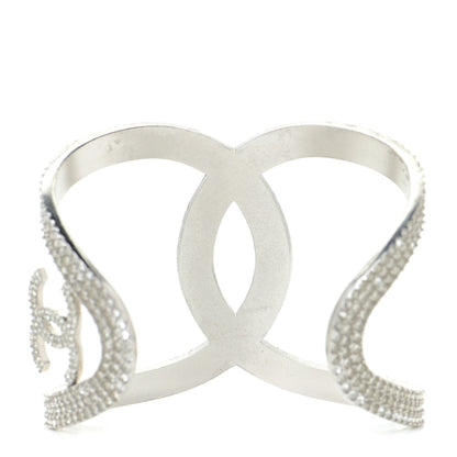 Chanel Crystal CC Cuff Silver 3 of 8