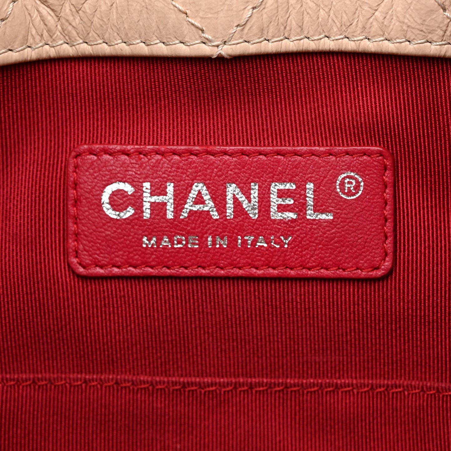 Aged Calfskin Quilted Small Gabrielle Backpack Beige Black