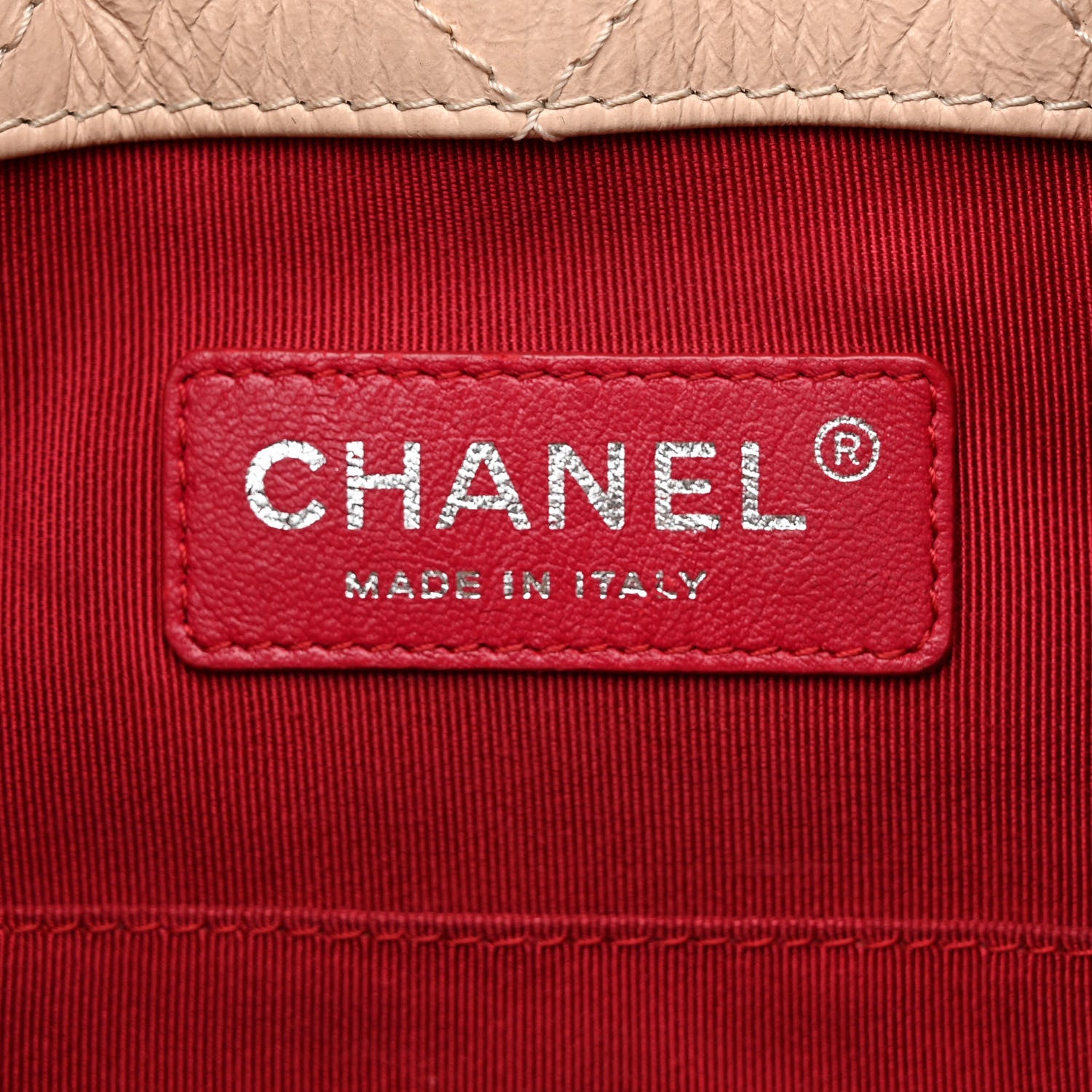 Chanel Aged Calfskin Quilted Small Gabrielle Backpack Beige Black 6 of 14