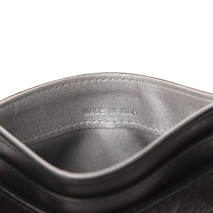 Chanel Lambskin Camellia Embossed Card Holder Black 7 of 8