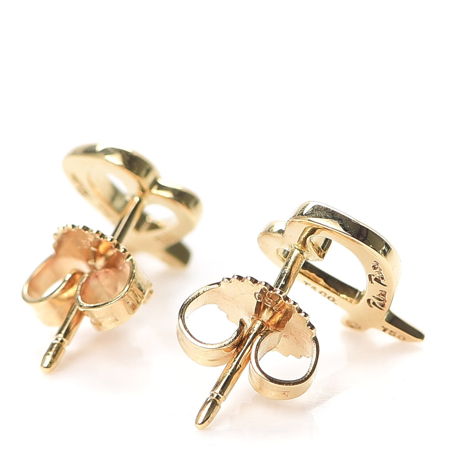 18K Yellow Gold Mini Paloma Picasso Loving Heart Earrings