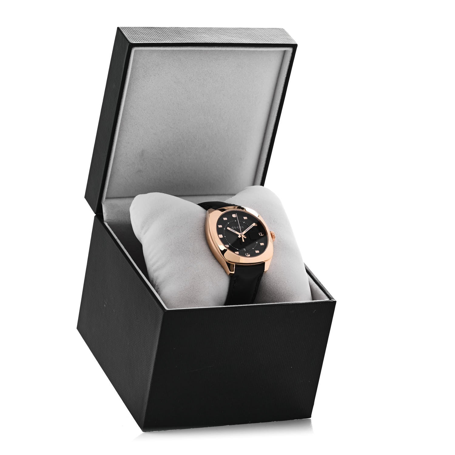 Gucci Stainless Steel Calfskin 40mm GG2570 Quartz Watch Black 5 of 5