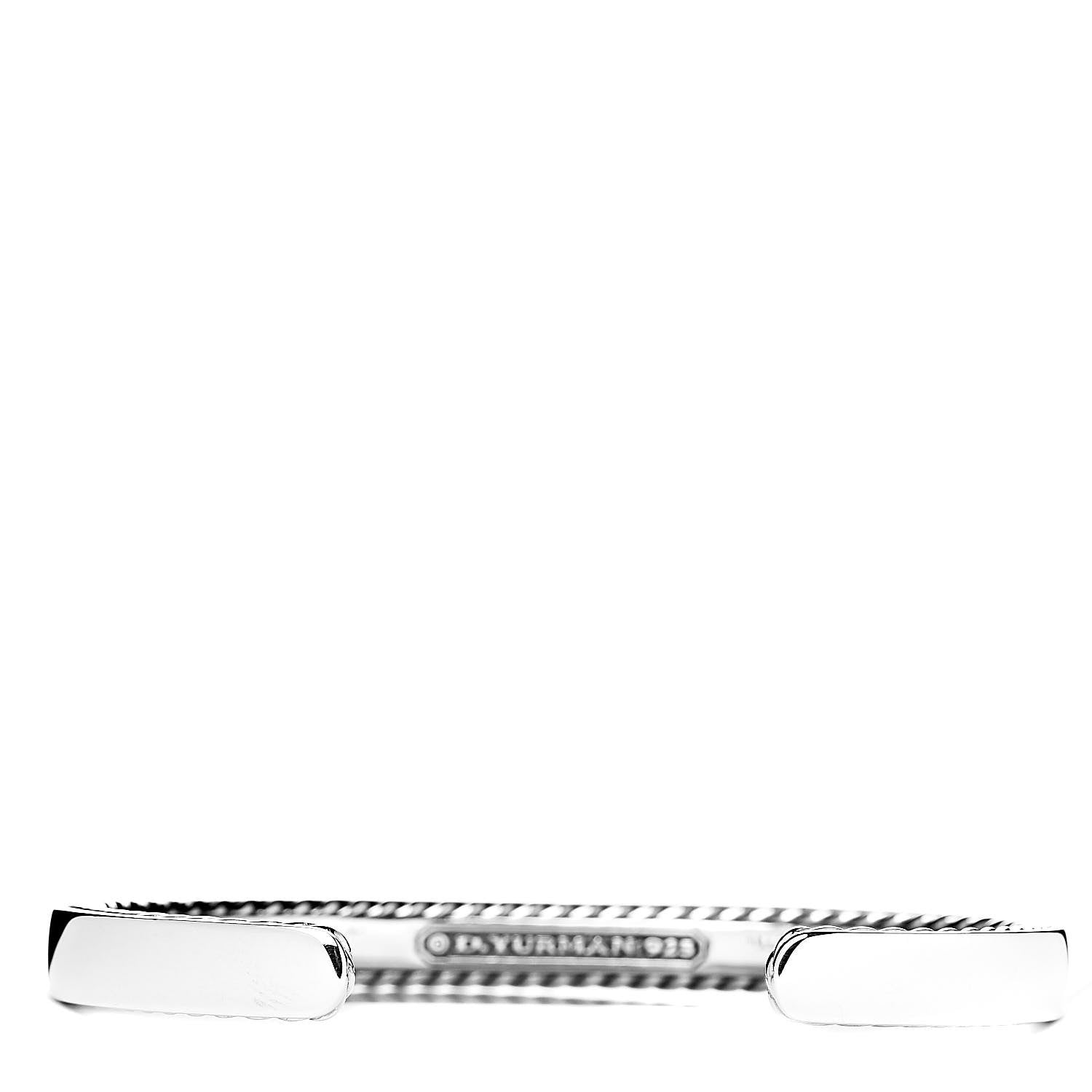 David Yurman Sterling Silver Mens Streamline Cable Cuff Bracelet 3 of 3