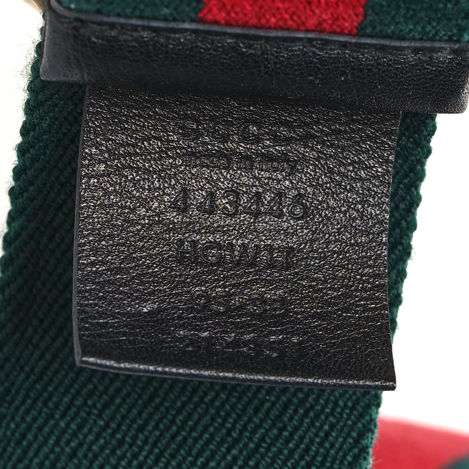 Gucci Canvas Web Wolf Belt 95 38 Green Red 3 of 4