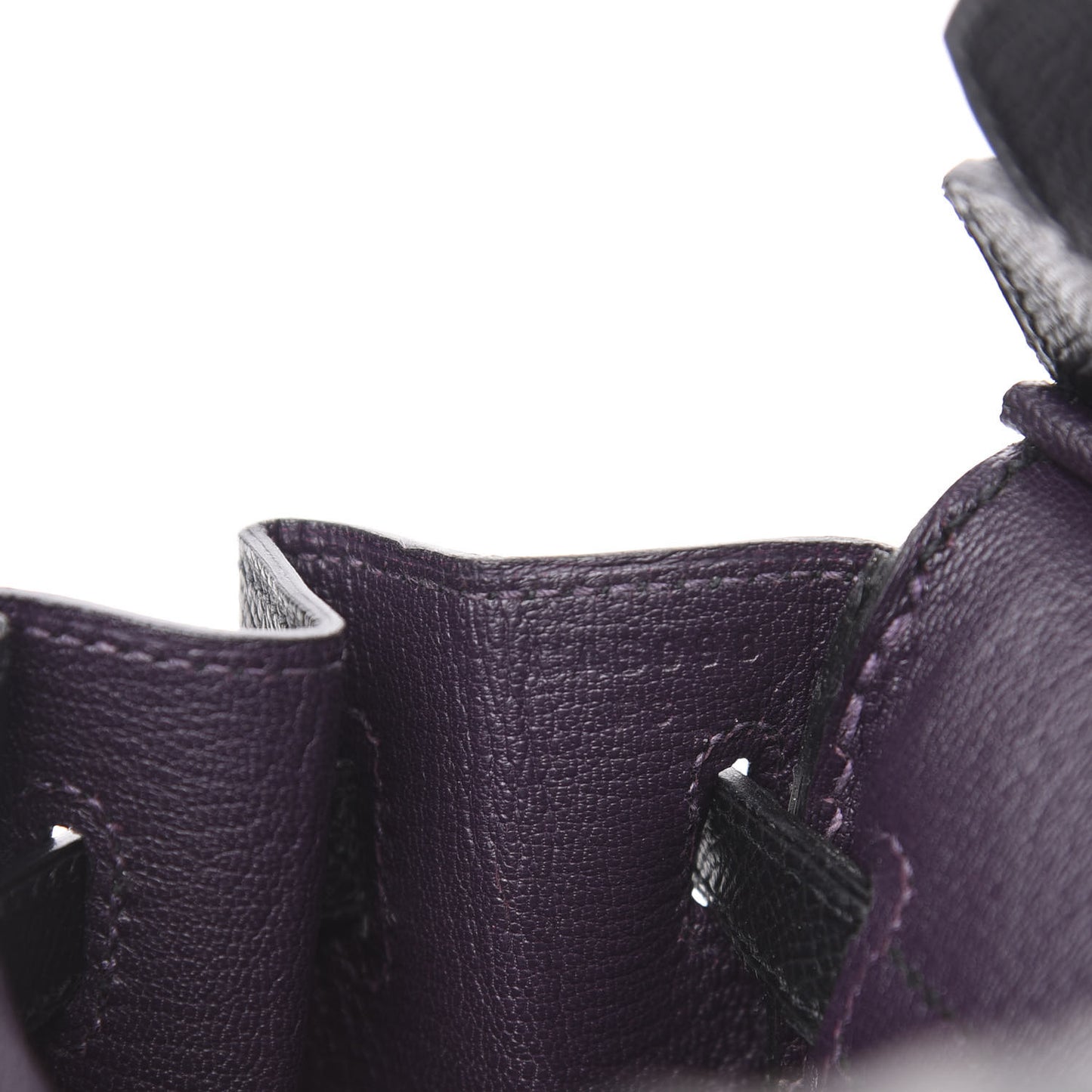 Epsom Horseshoe Birkin 25 Black Raisin