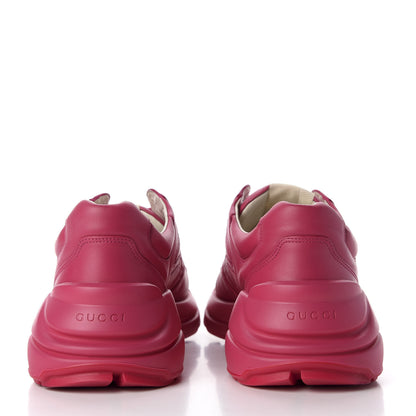 Gucci Calfskin Logo Mens Rhyton Sneakers 8.5 Box Pink 6 of 16
