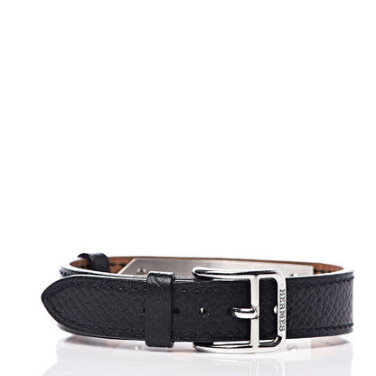 Hermes Stainless Steel Epsom 20mm Kelly Cadena Quartz Watch Noir 3 of 5