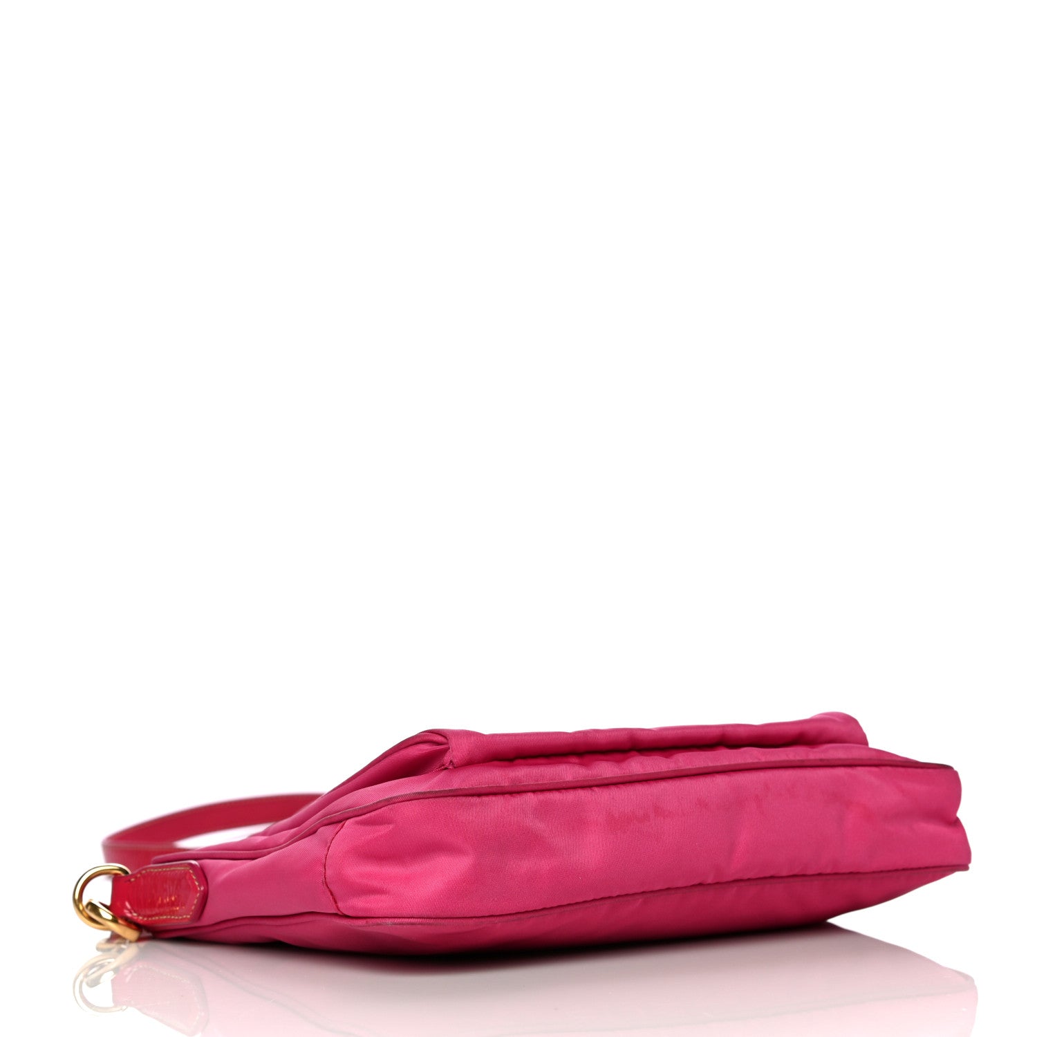 Prada Tessuto Nylon Patent Pocket Messenger Bag Fuxia 4 of 19