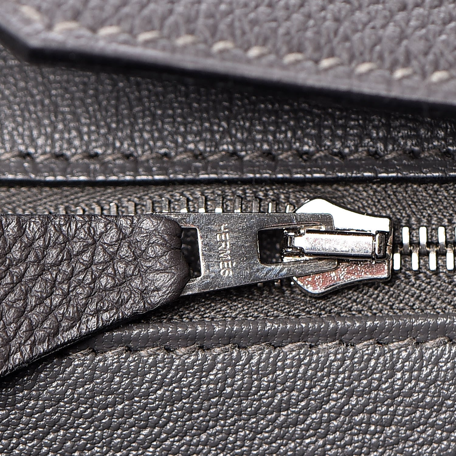 Celine Lambskin Bi-Cabas Grey Cognac 33 of 68
