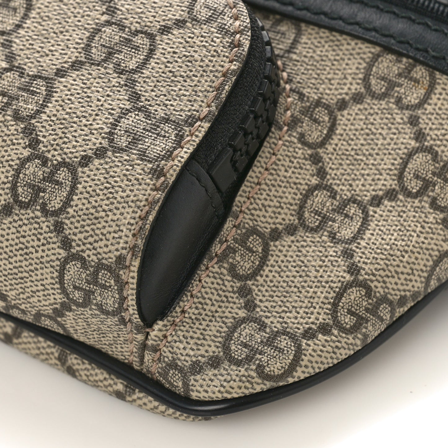 GG Supreme Monogram Belt Bag Black