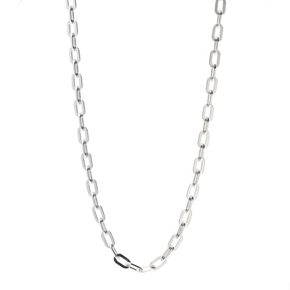 Tiffany Sterling Silver Flat Link Chain Necklace 1 of 3