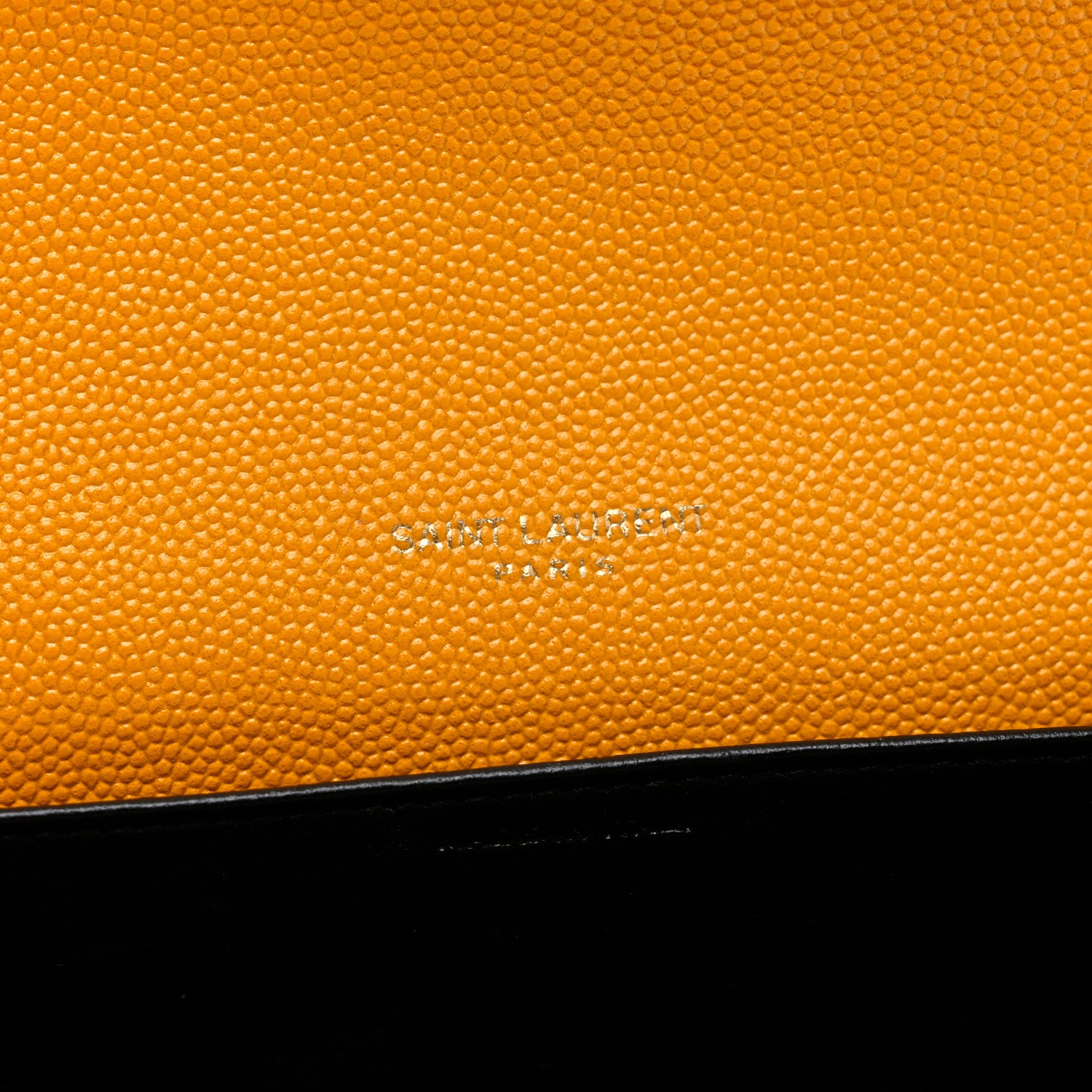 Saint Laurent Grain De Poudre Monogram Uptown Chain Wallet Chartreuse 6 of 7