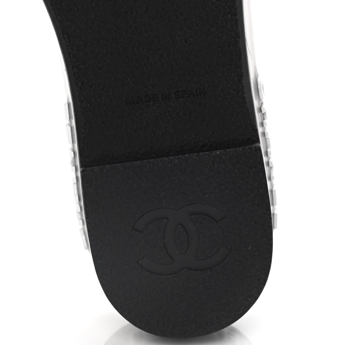 Lambskin Quilted CC Espadrille Slip On Sandals 39 Black