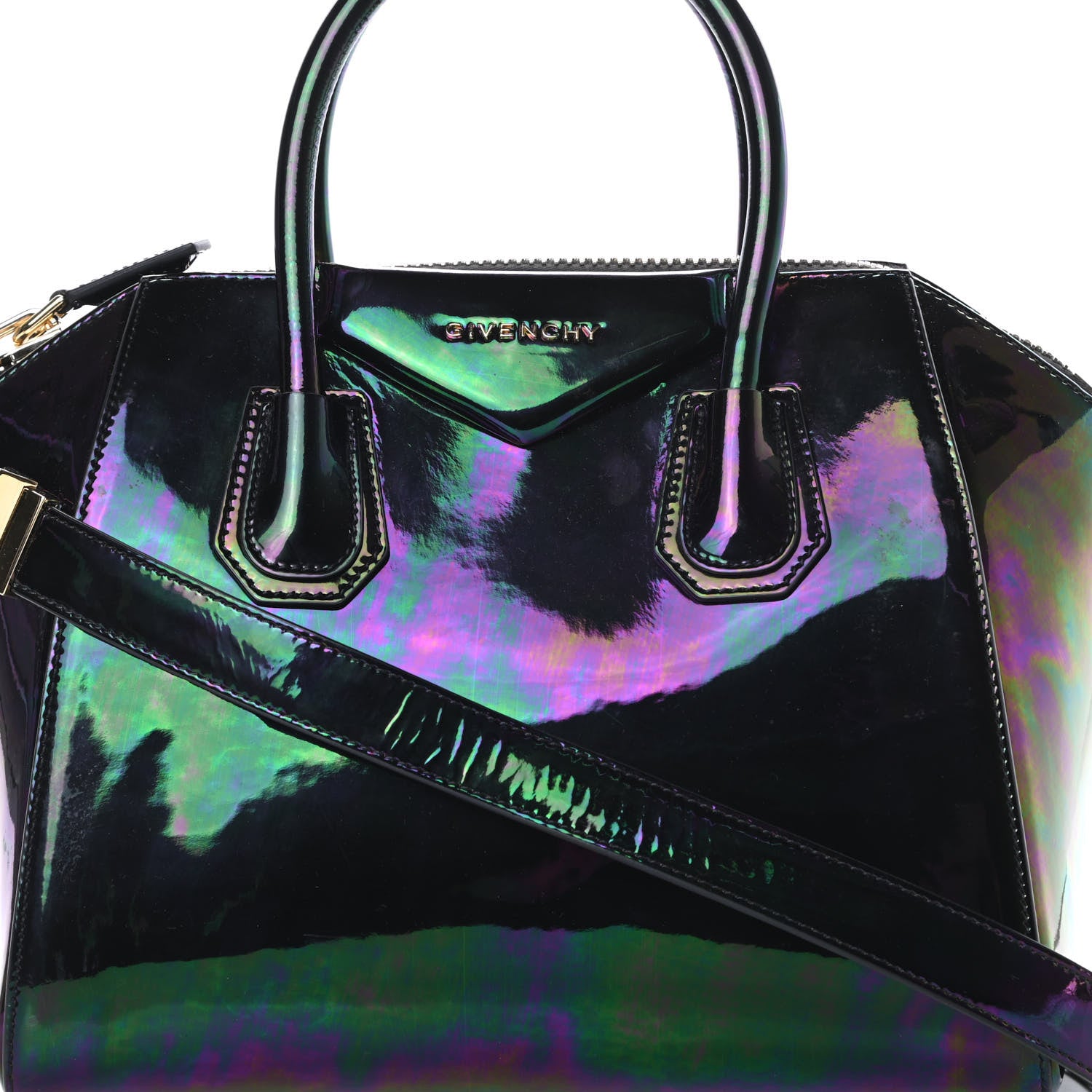 Givenchy Calfskin Oil Slick Small Antigona Black 8 of 11