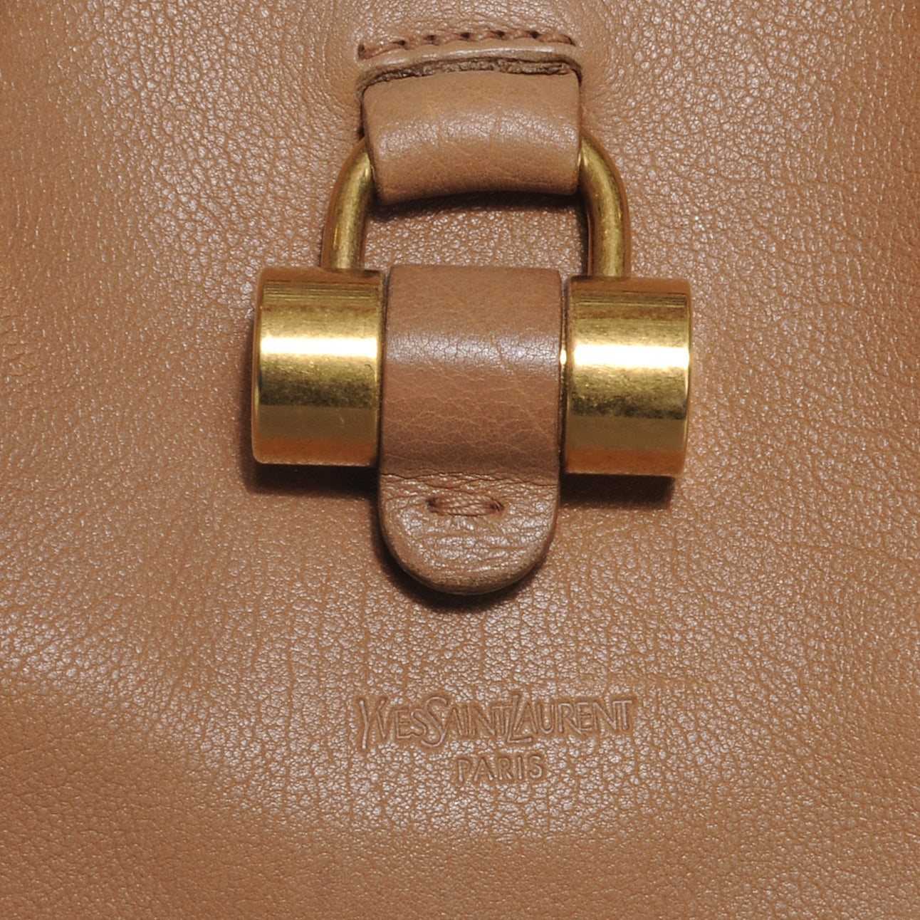 Saint Laurent Leather Large Muse Tan 4 of 8