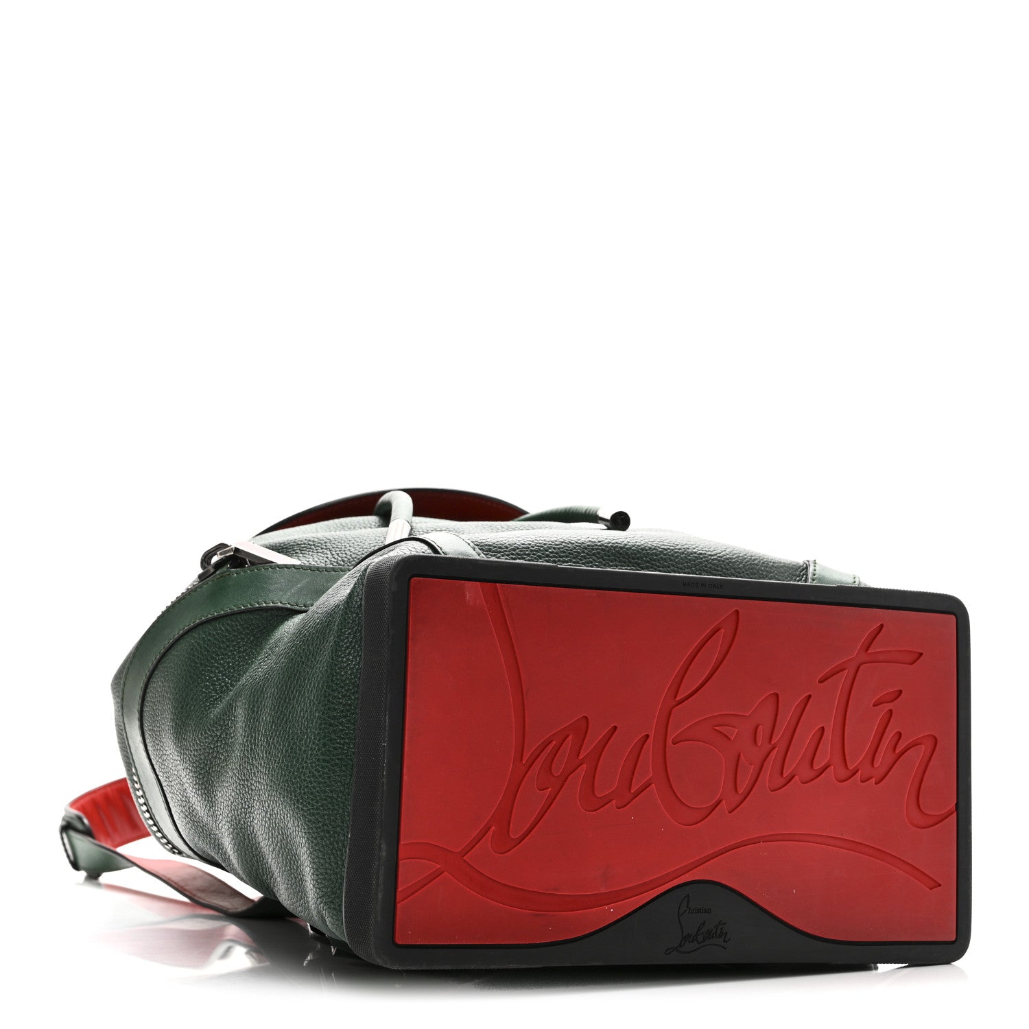 Christian Louboutin Calfskin Ecusson Explorafunk Backpack Green