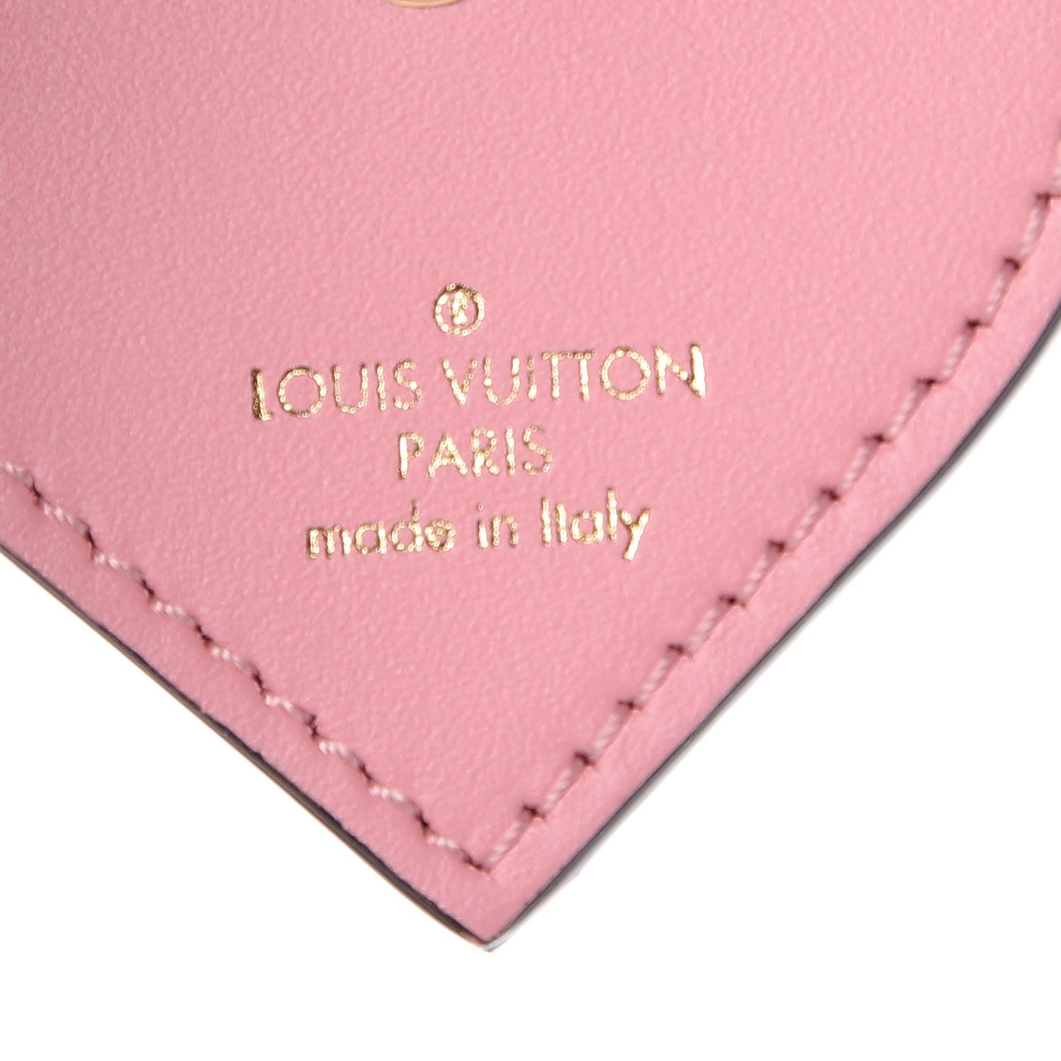 Louis Vuitton Vernis Degrade Love Lock Heart Key Holder Bag Charm Pink White 3 of 4