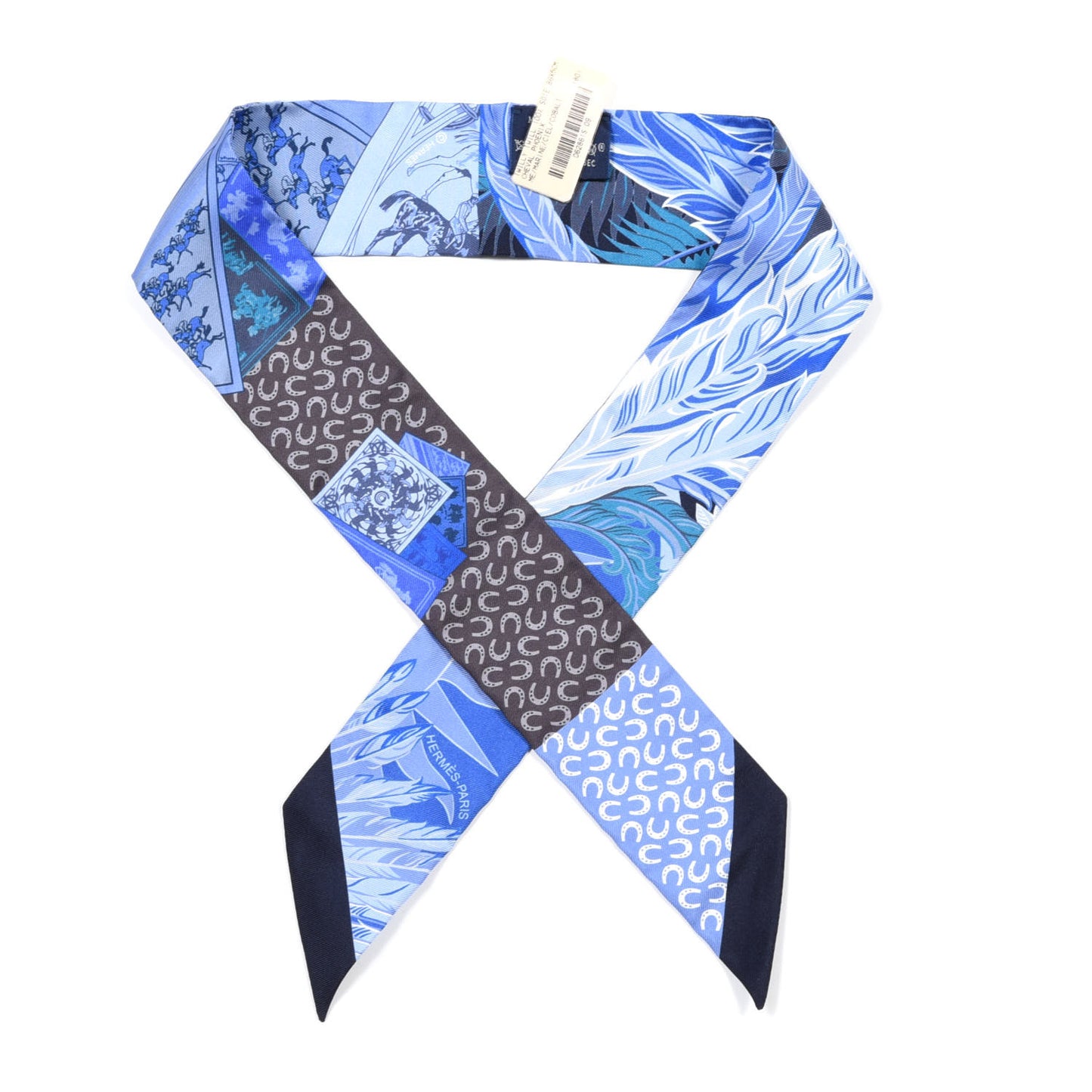 Silk Cheval Phoenix Twilly Marine Ciel Cobalt