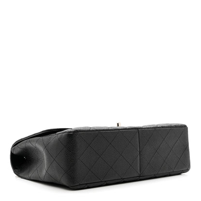 Chanel Caviar Quilted Jumbo Single Flap Black 4 of 11