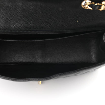 Chanel Caviar Quilted Jumbo Single Flap Black 5 of 9