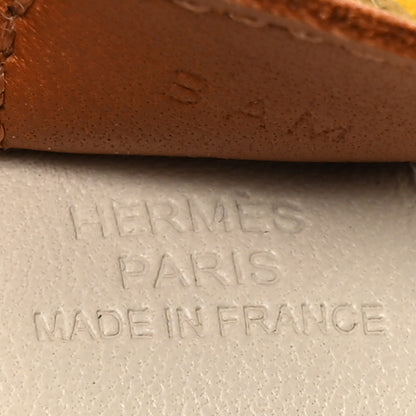 Hermes Milo Lambskin Grigri Rodeo Horse Bag Charm PM Craie Gold Jaune De Naples 3 of 3