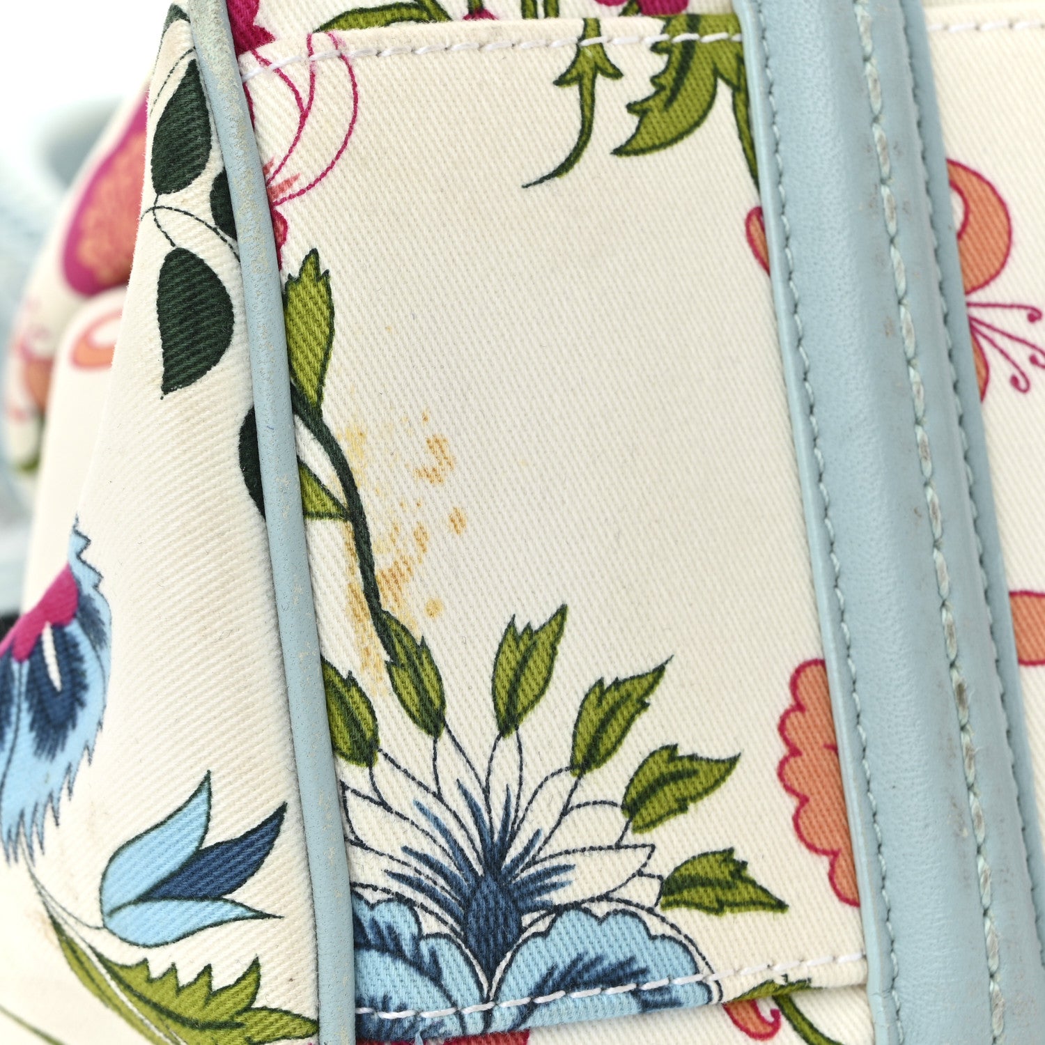 Christian Dior Canvas Floral Frame Satchel 11 of 16